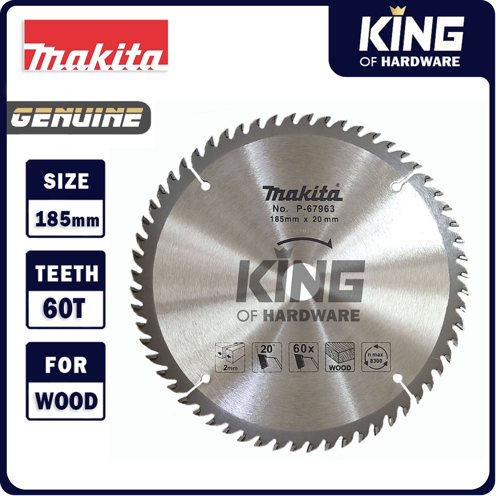 Makita Circular Saw Blade TCT For Wood 7 1/4" x 60T 185MM x 60T x 20MM