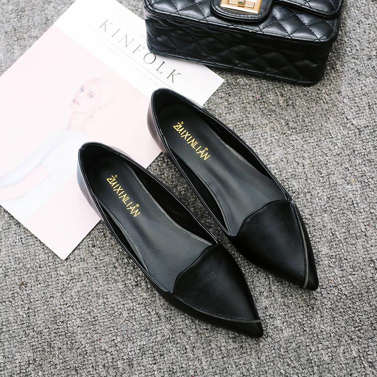 simple ladies flat shoes