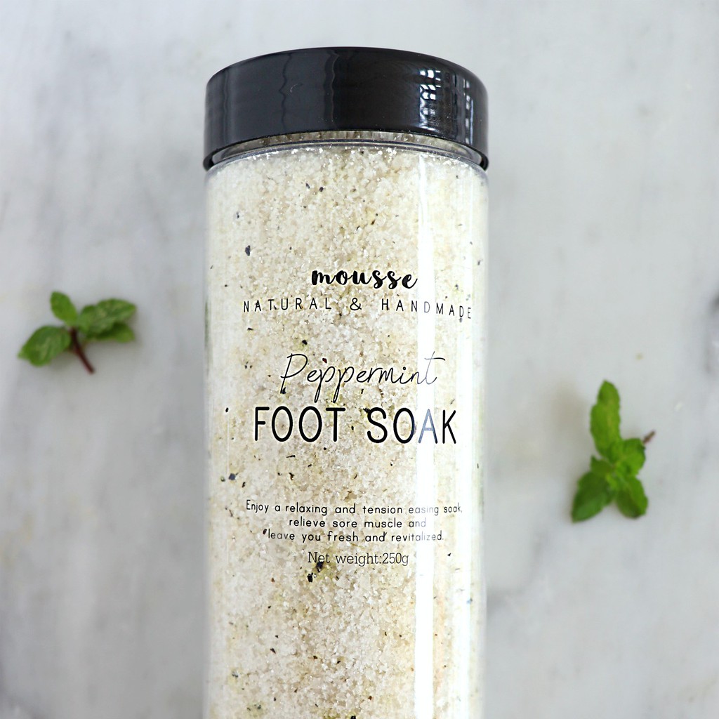 Peppermint Foot Soak Epsom Salt Sea Salt Refresh And Revitalize