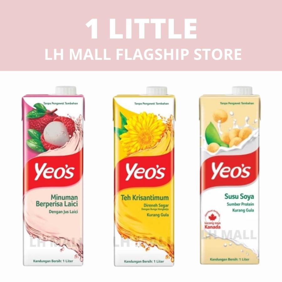 Yeo's Asian Drink 1L Soy Bean Milk (1L) & Chrysanthemum Tea 1l