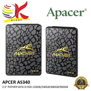 APACER AS340 / AS340X 2.5” SSD PANTHER SATA III 120GB & 240GB & 480GB & 960GB SOLID STATE DRIVES