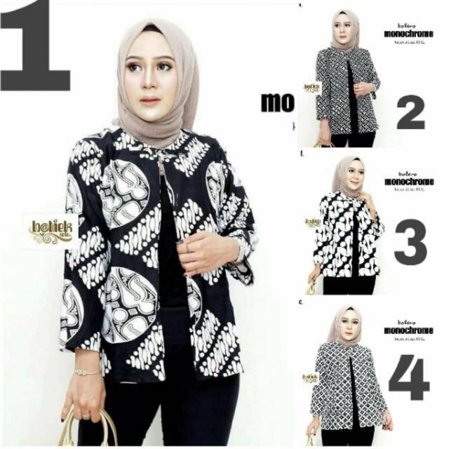 Buy Batik Bolerom MONOCHROM Clothes Work Clothes BATIK CARDI BATIK 