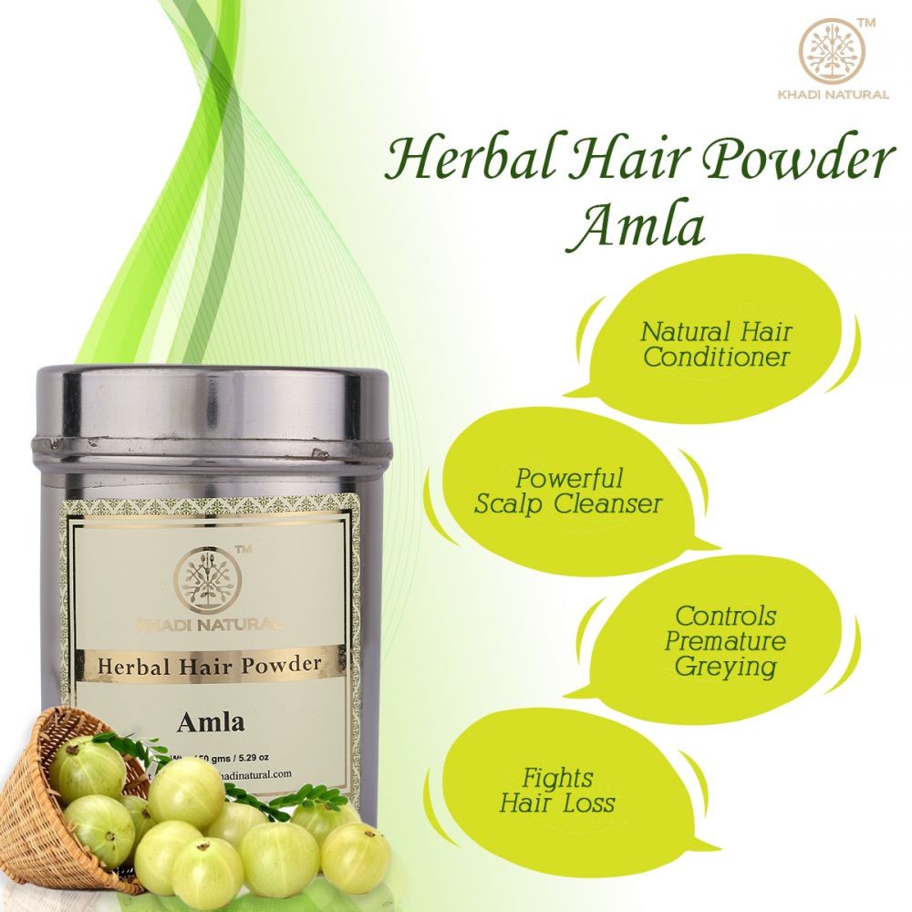 Khadi Amla Powder For Hair 150gms Shopee Malaysia