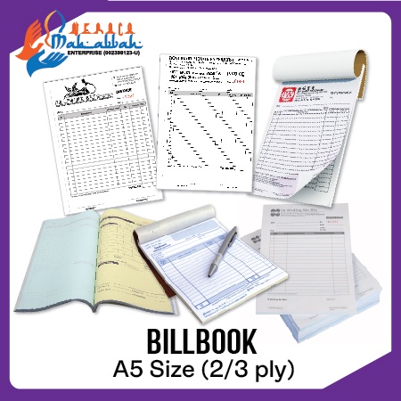 Billbook Printing Logo Buku Resit 