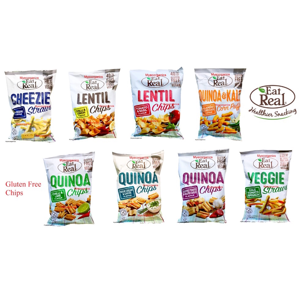 Eat Real GLUTEN FREE Chips 80g /113g/135g , EXP 1/2023 4/2023