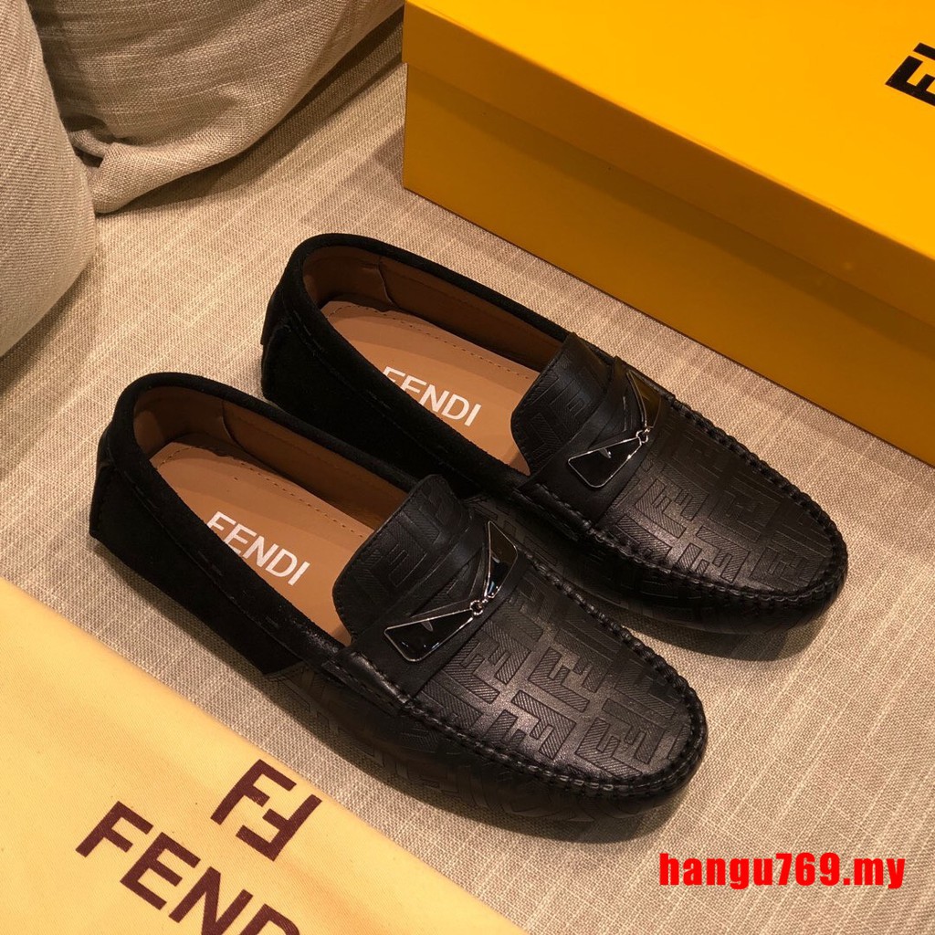 Fashion Fendi Loafers Leather shoes 