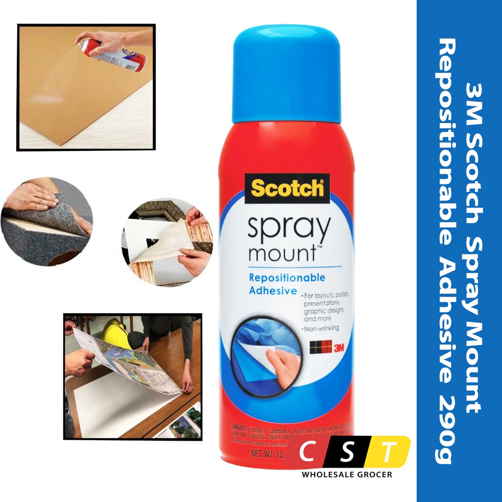 3M Scotch Spray Mount Repositionable Adhesive 290g Shopee Malaysia