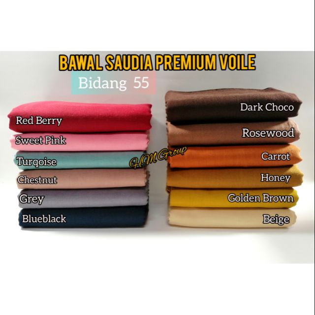 Bawal Saudia Premium Voile | Shopee Malaysia