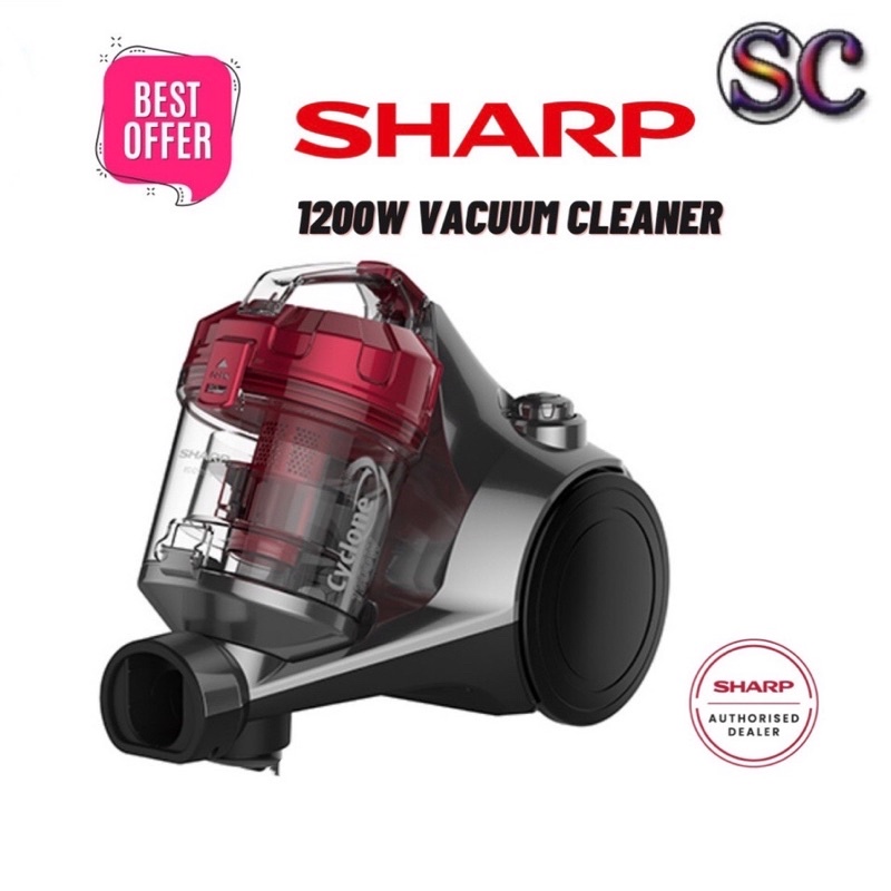 SHARP VACUUM CLEANER EC-C1219S (CYCLONE/1200W/BAGLESS)