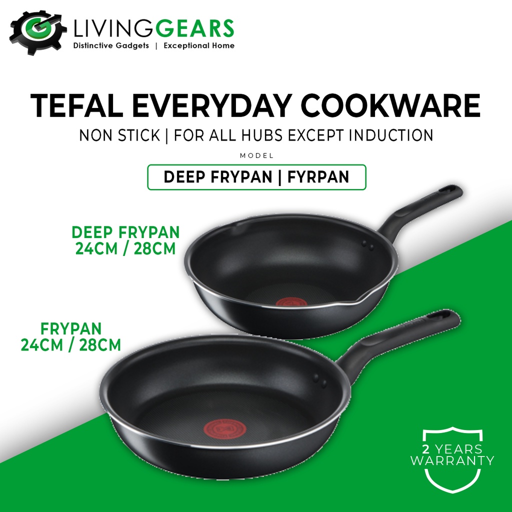 Tefal Everyday Rosy Cooking Non Stick Cookware Deep Frypan Frypan Cm Cm Shopee