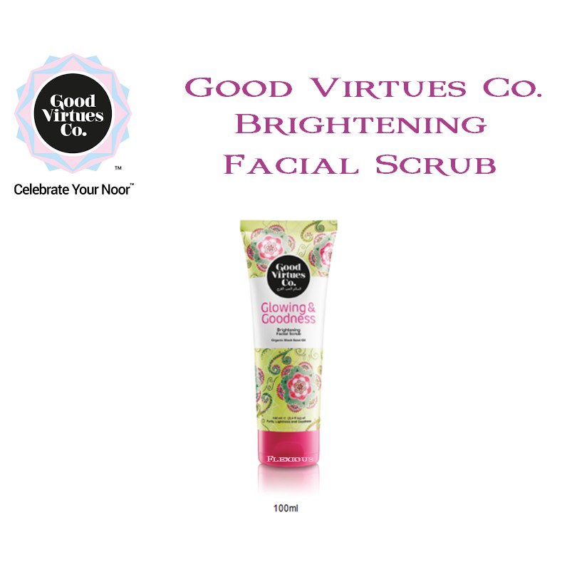 Good Virtues Co Brightening Facial Scrub 100ml Shopee Malaysia