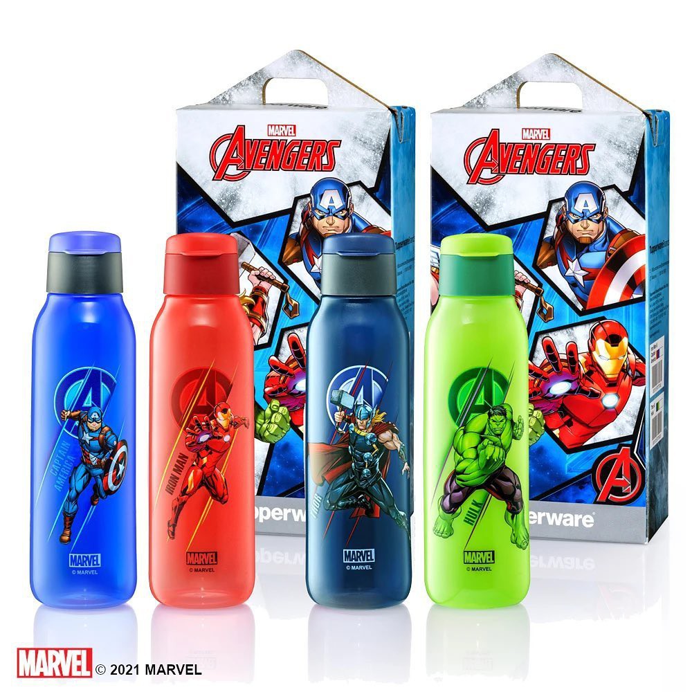 Tupperware Avengers Eco Bottle Set 750ml (2pcs)