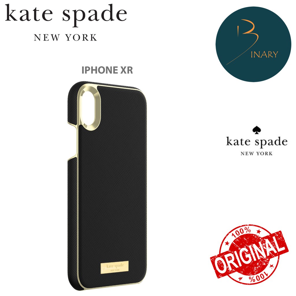 kate spade new york - Protective Case for Apple® iPhone® XR - Saffiano Black  | Shopee Malaysia