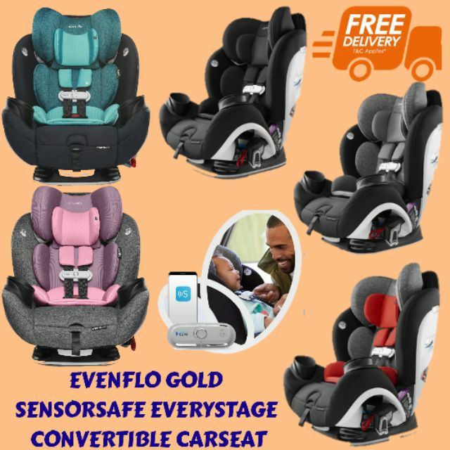 evenflo sensorsafe convertible car seat