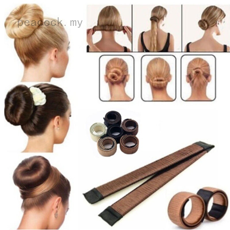 Hair Donut Former Foam French Twist Magic Diy Tool Bun Maker Clip