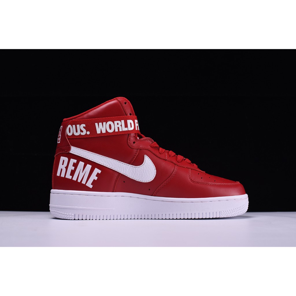 nike air force supreme red