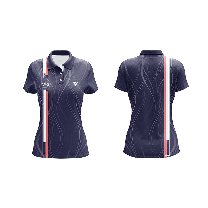 ViQ Microfiber Ladies Slim Fit Sport Jersey (0302) - Uniform Badminton Football Team Jersi Futsal