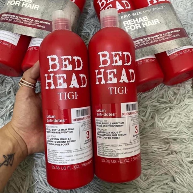 (Us Standard Product) TIGI Bed Head Red Shampoo Conditioner Pair