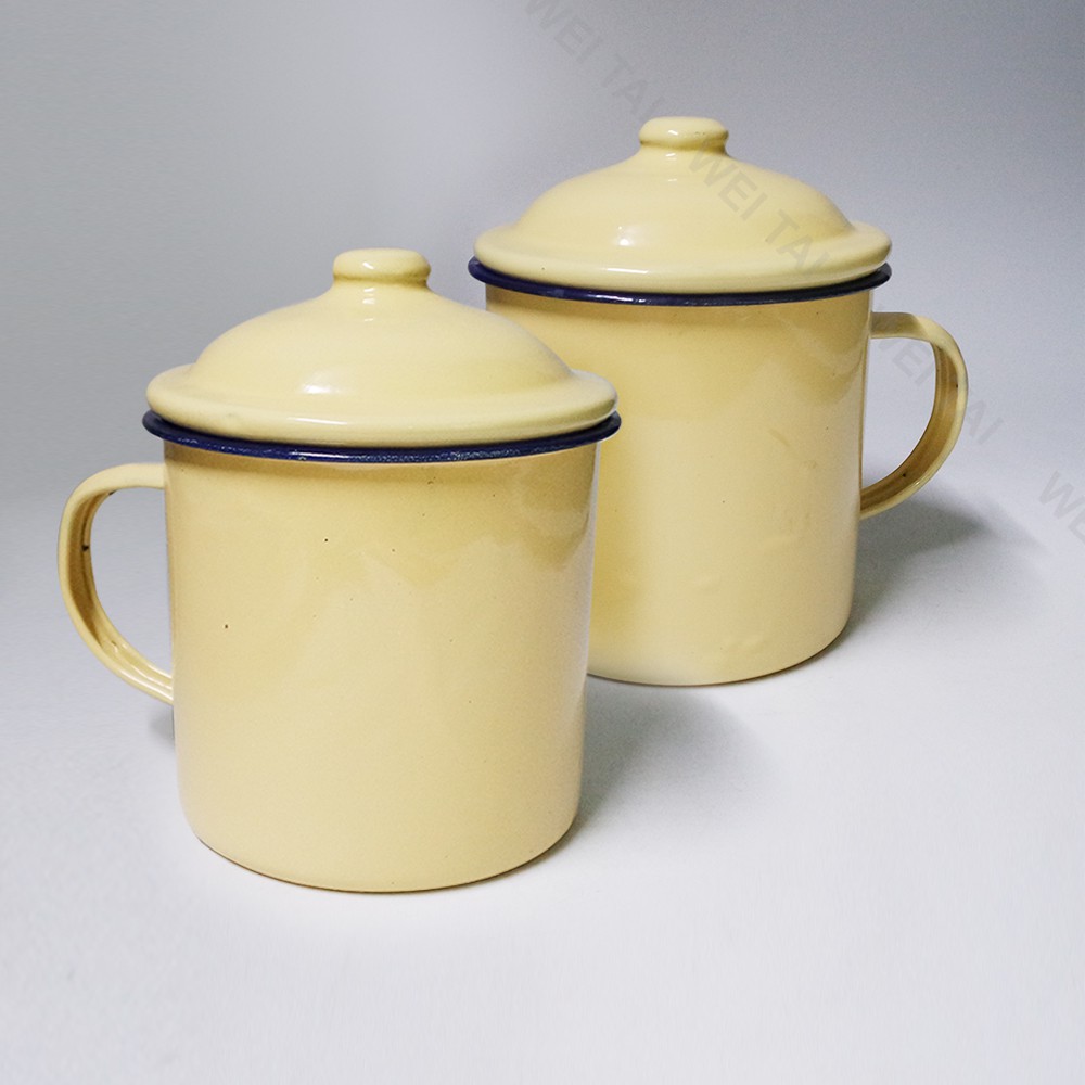 Enamel Traditional Vintage Mug with Lid Koleh Tutup Shopee Malaysia