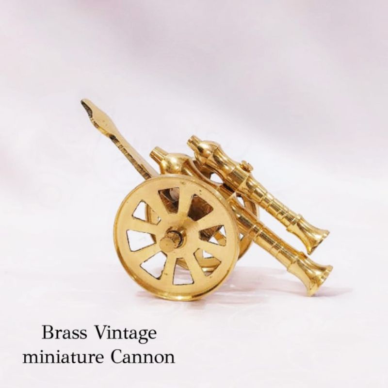 Brass Vintage Miniature Cannon - Antique Piece