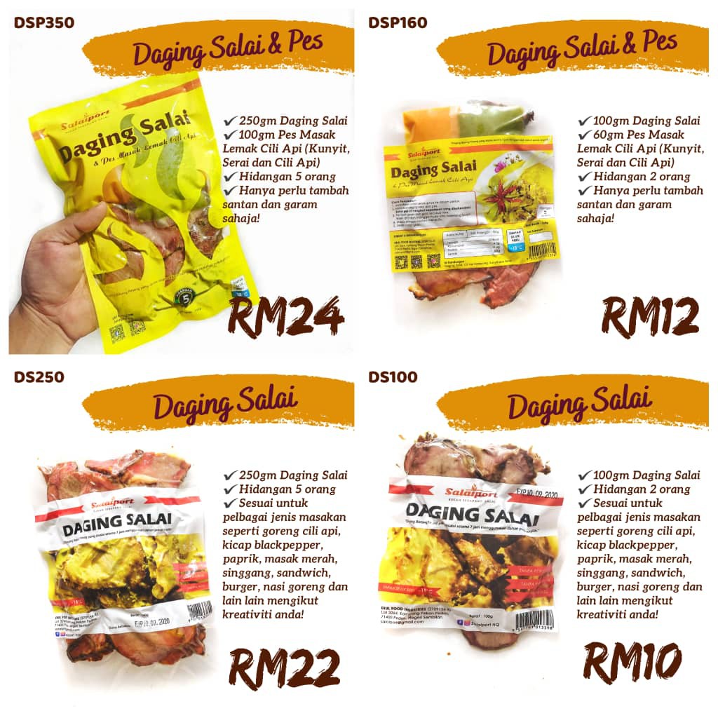 Buy Daging Salai Original Negeri Sembilan By Salaiport Smoked Beef Without Paste Seetracker Malaysia