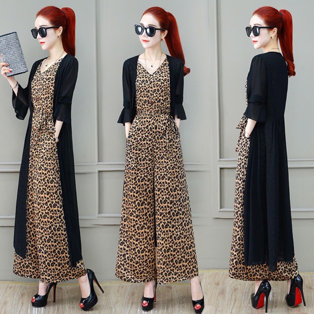 jumpsuit with cardigan outfit