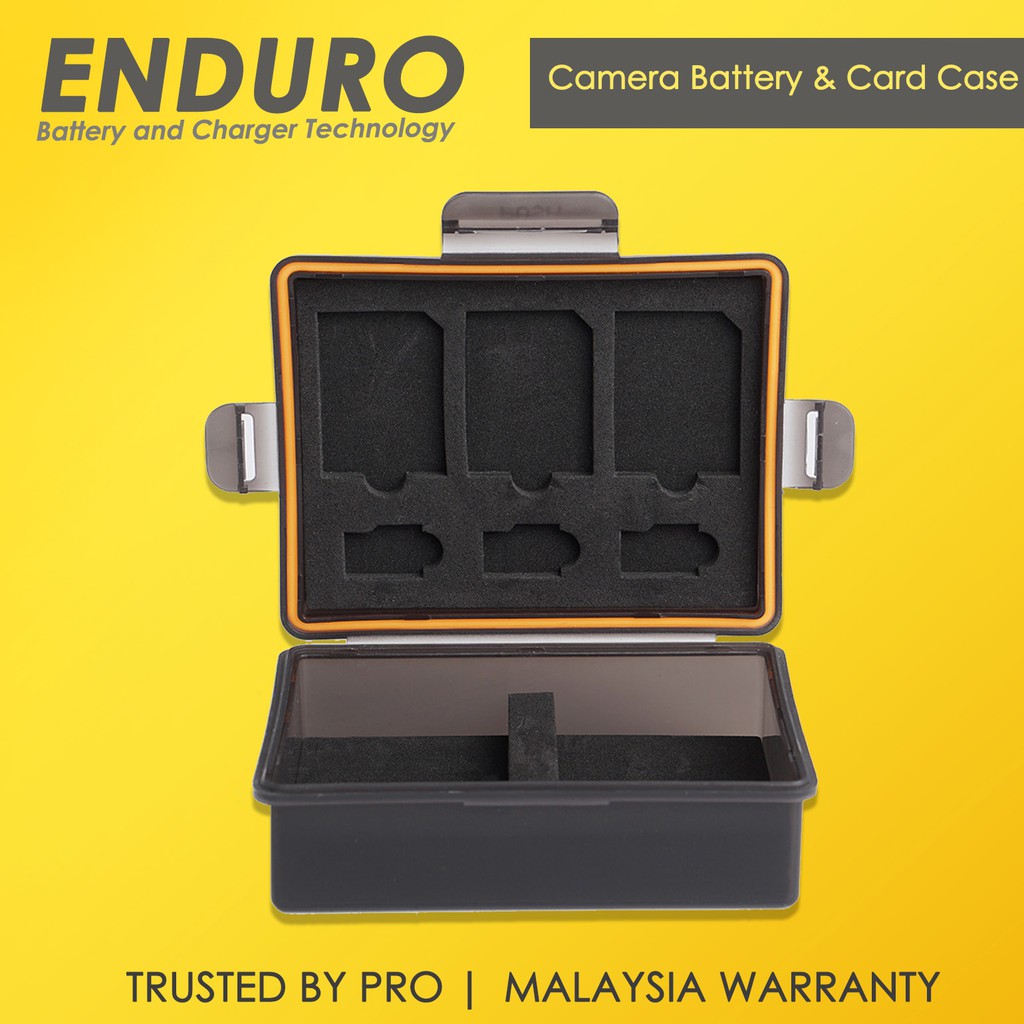 Enduro Camera Battery and Memory Card Storage Case Water Proof Box (NEW