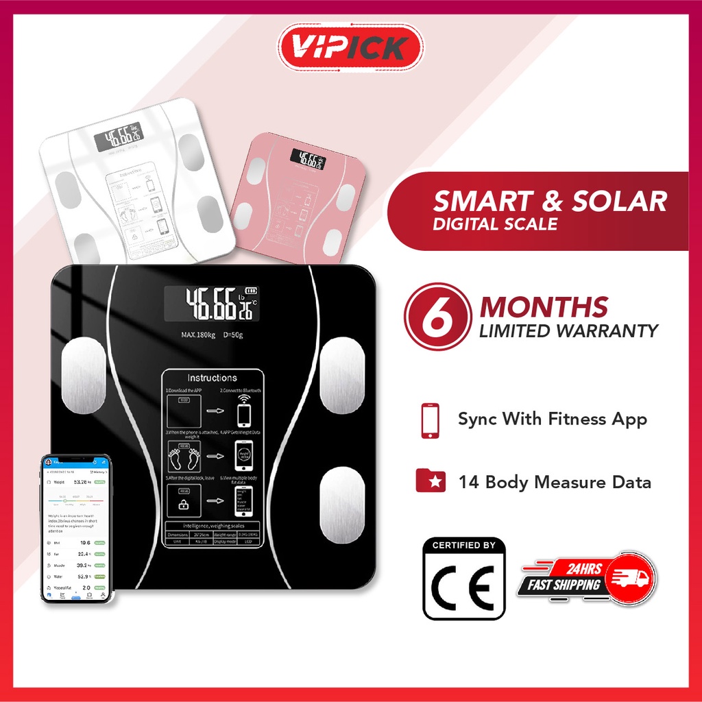 Smart Digital Weight Scale Penimbang Berat Badan Timbang Berat Badan ...