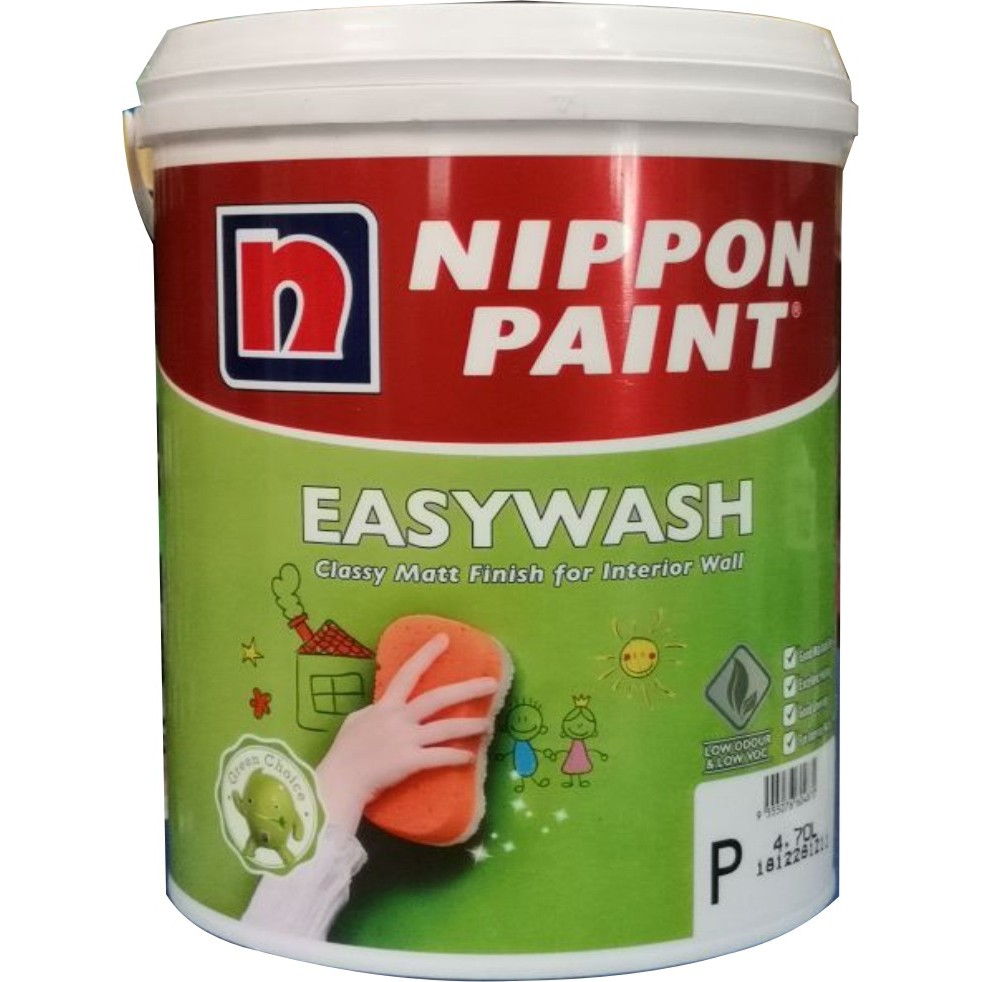 5L ( 5 LITER ) Nippon Paint easy wash / nippon easywash mixed Shopee