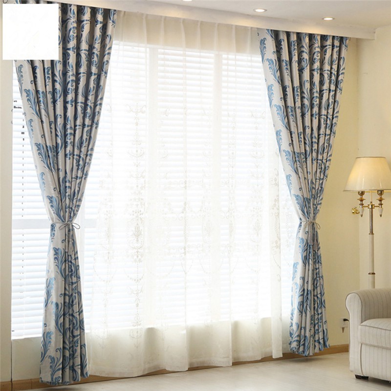 Modern Blackout Curtains For Bedroom Window Treatment Drapes Jacquard Curtains