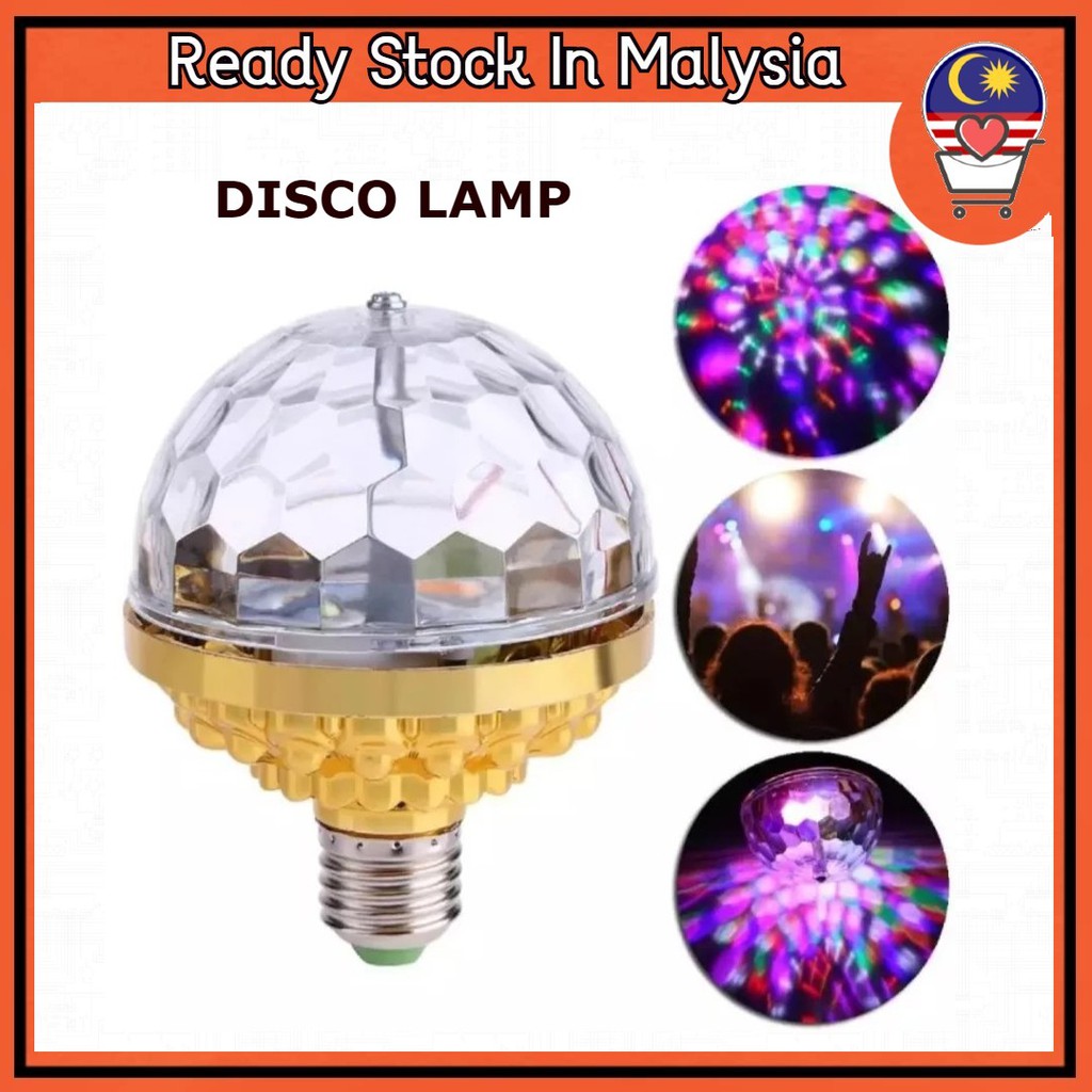 Buy Ready Stock Mentol Lampu Disko 6w Rotating Crystal Magic Ball Rgb Led Stage Light Bulb Lamp For Disco Party Dj Seetracker Malaysia