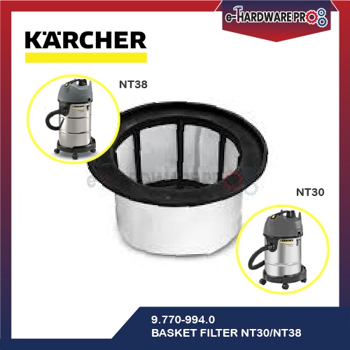 Karcher Vacuum Filter Basket For Nt20 Nt30 Nt38 Classic Shopee Malaysia