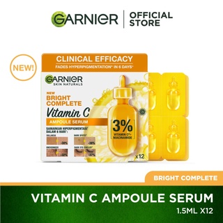 [NEW LAUNCH] Garnier Bright Complete Ampoule Serum 1.5ml (12 Units)