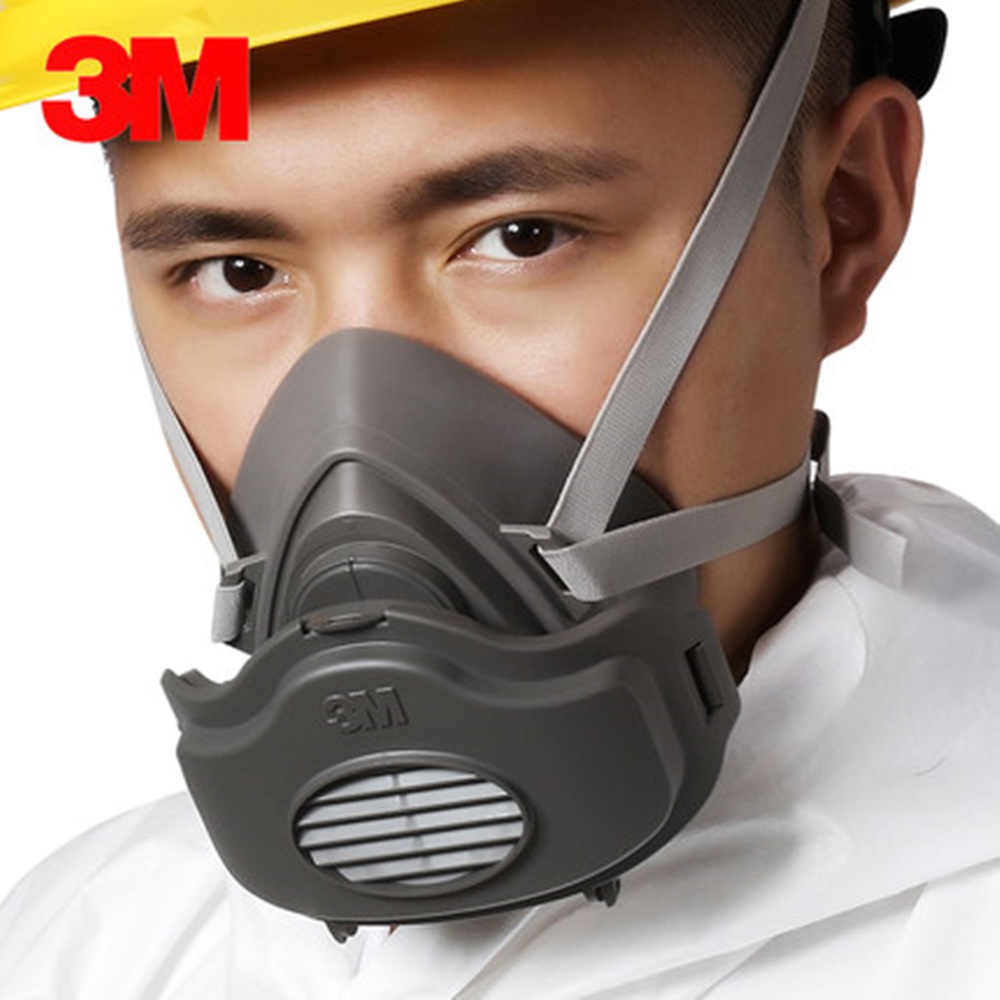 3M 3200 Reusable Half Face Mask Respirator + 1 pc 3700 Filter Holder