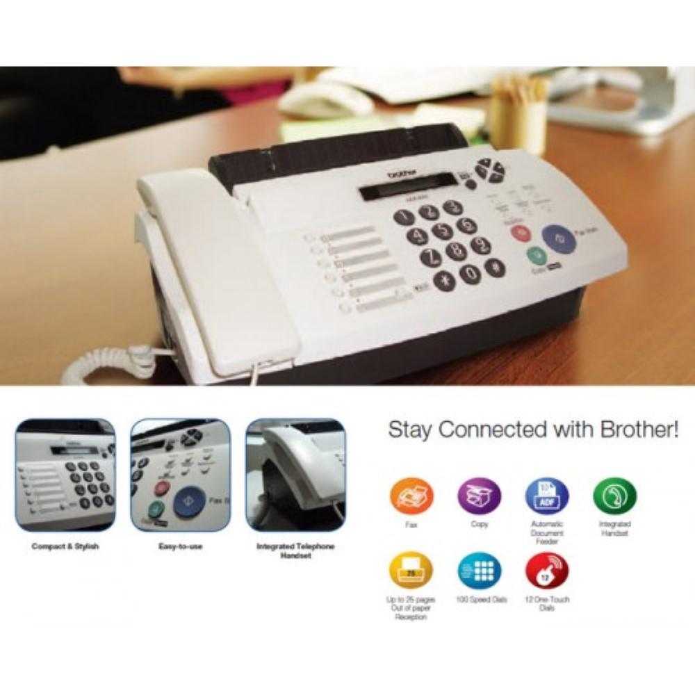 Brother FAX878 Thermal Fax Machine with Phone Headset Brother Fax