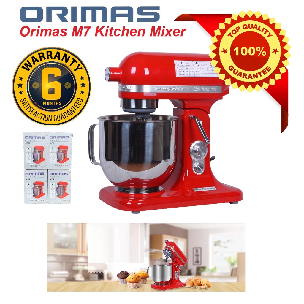 Orimas M 7Litre Super Duty Kitchen Stand Food Mixer (2 Bowls) Shopee Malaysia