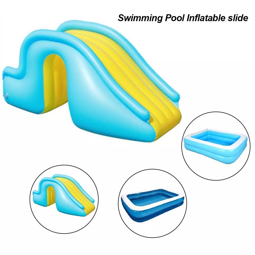 Indoor Outdoor Play Wider Steps Garden Summer Water Party Joyful Swimming Pool Supplies YYDS Swimming Pool Inflatable Slide Portable Water Play Recreation Facility for Kids 