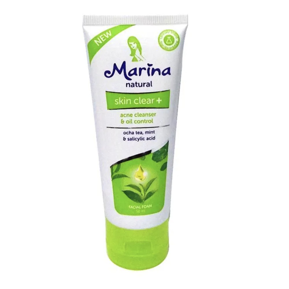 marina facial foam green tea