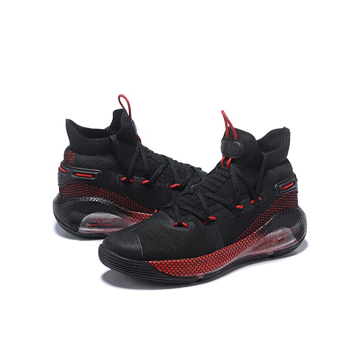 2019 UnderArmour UA Curry 6 Black Red 