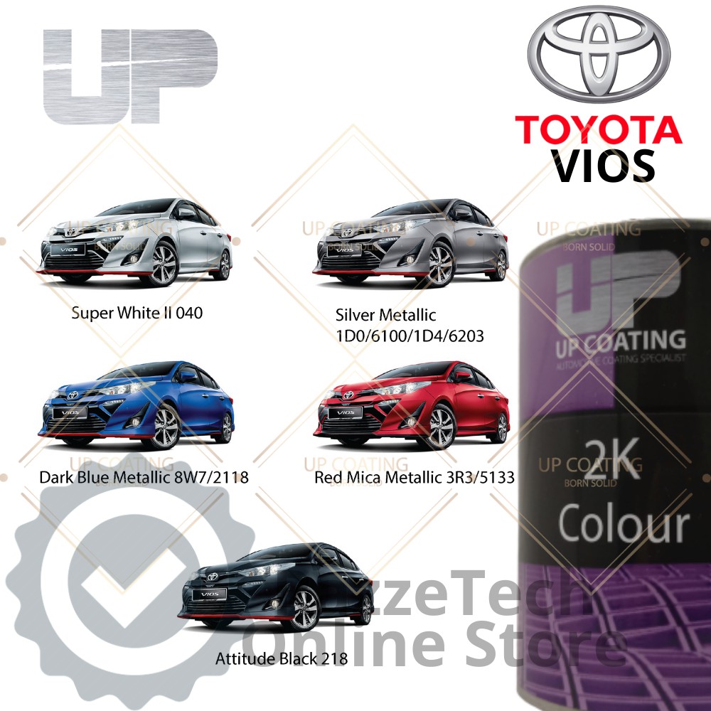 Up Coating 2k Colour Toyota Vios Shopee Malaysia