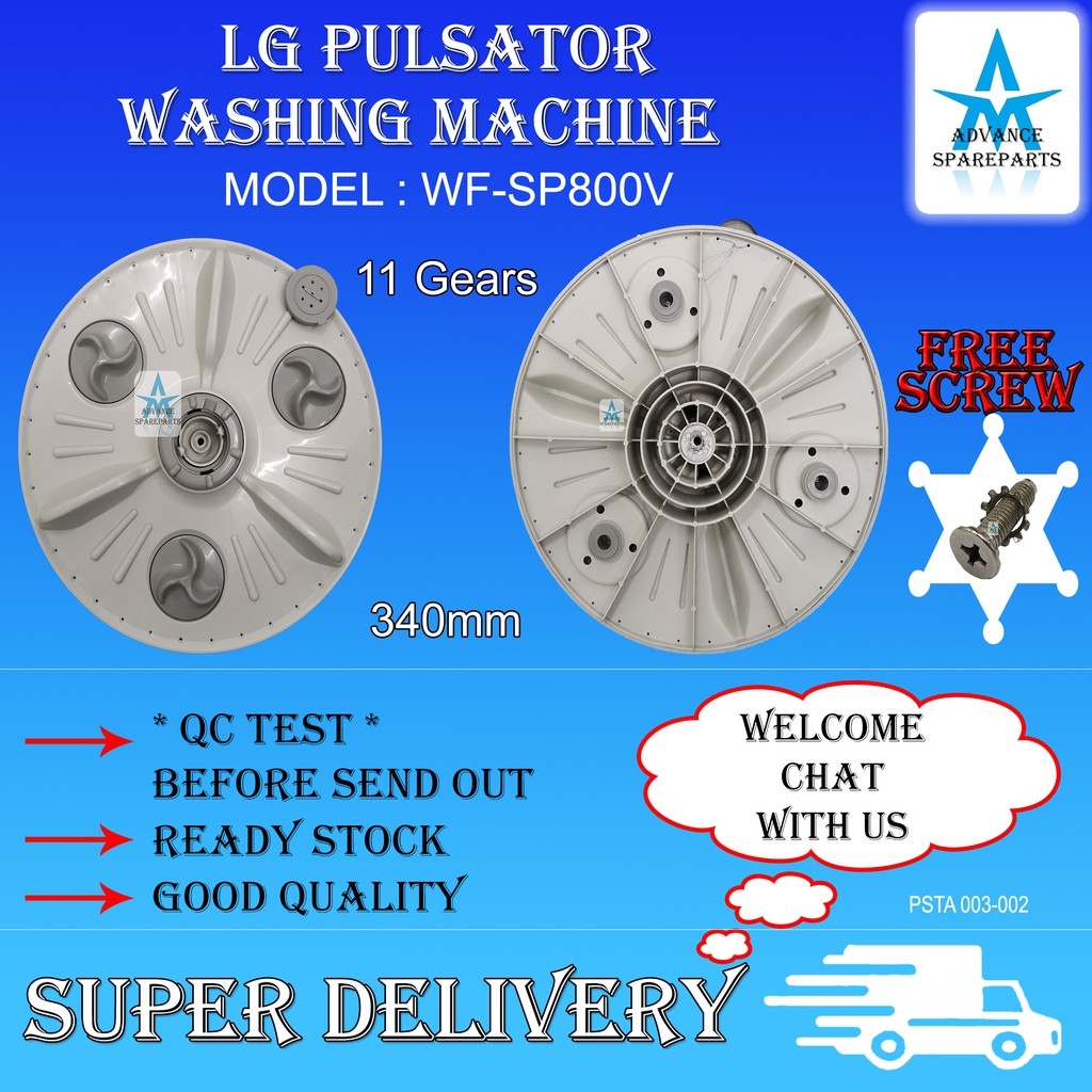 WASHING MACHINE LG PULSATOR WFSP800V WFT755 WFCL700V WFHF800GP WF