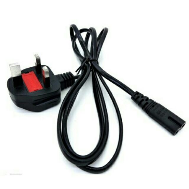 Ps2 Ps3 Ps4 2 Pin 1 5m With 13a Fuse Ac Power Adapter Cable Cord Shopee Malaysia