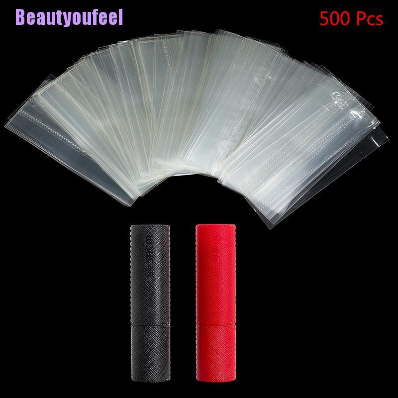 (Beautyoufeel) 500Pcs Shrink Wrap Bands Tamper Heat Seal For Balm Chapstick Lip Balm Containers