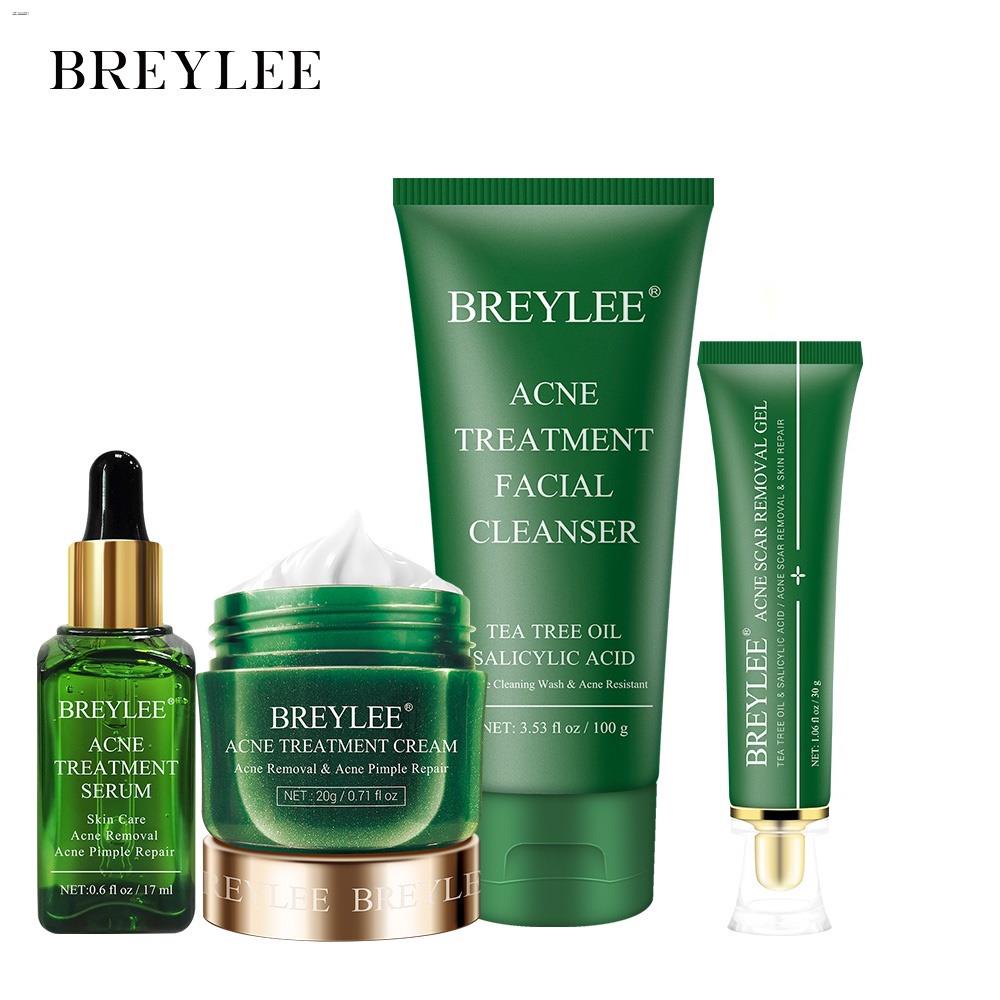 Breylee Acne Treatment Series Facial Cleanser Acne Scars Removal Gel Serum Cream Shopee