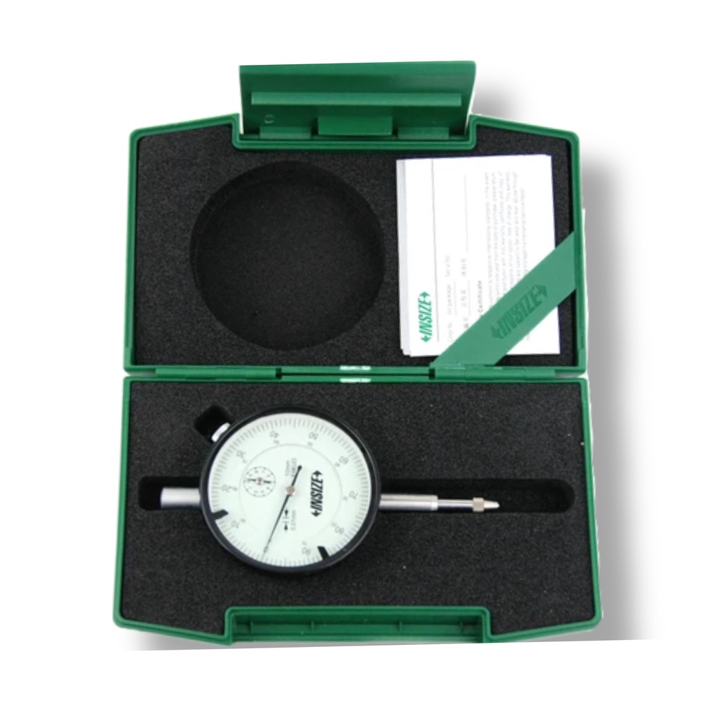 Metric Insize Dial Indicator Series 2308-10A Genuine with Storage Case. 