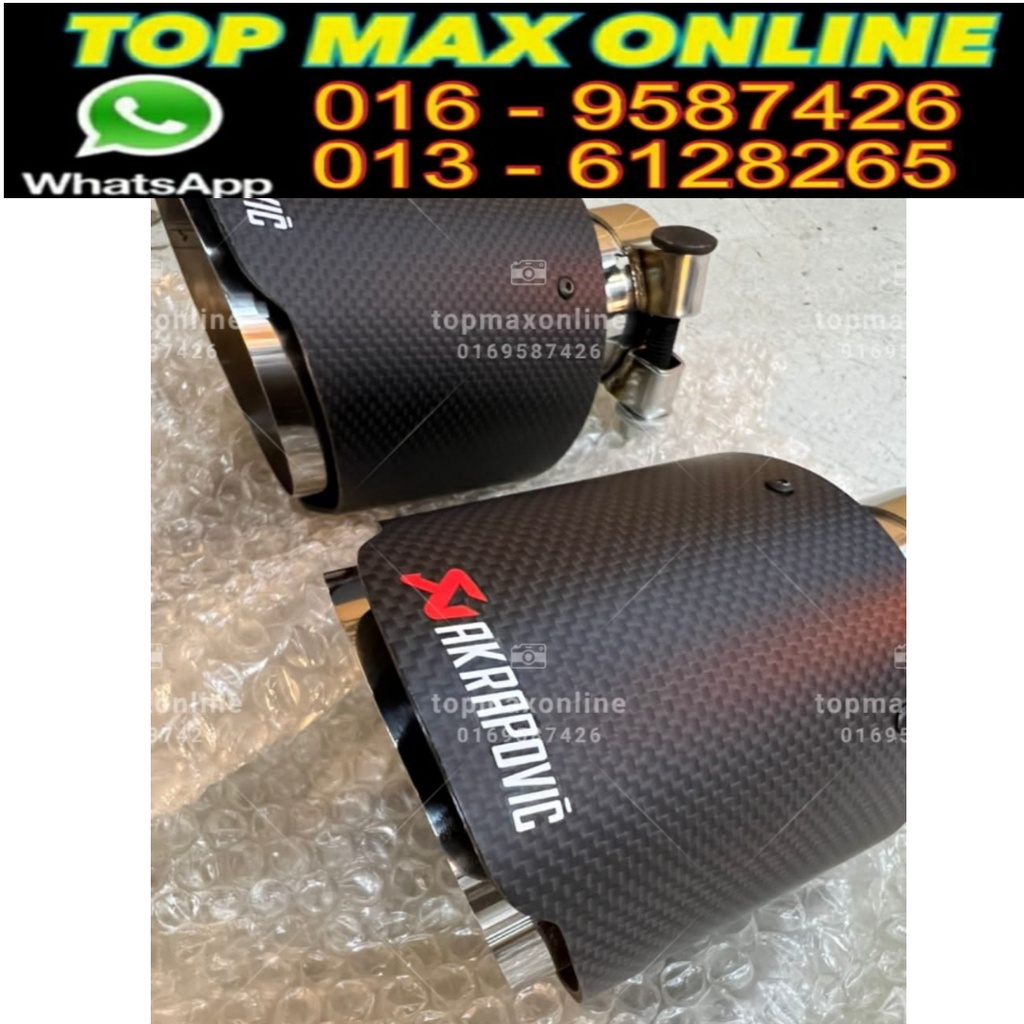 Civic Fe Akrapovic Carbon Fibre Exhaust Tips Shopee Malaysia