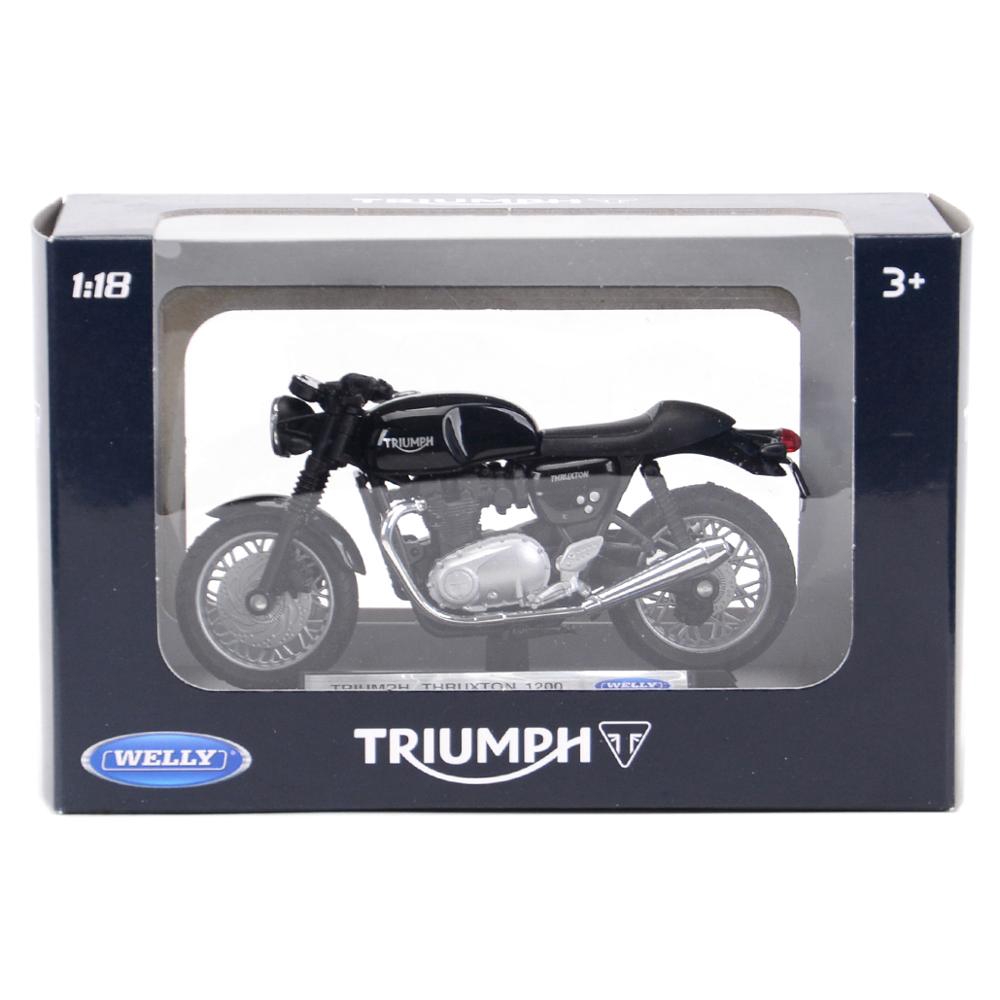 1/18 welly Triumph Thruxton 1200 cafe racer bike motorcycle diecast model toys 