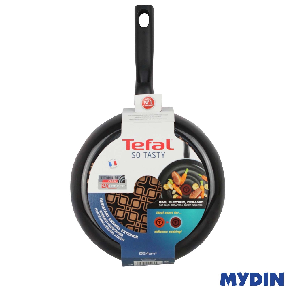 Tefal So Tasty Non-Stick Fry Pan 24cm - Black (TEF-D5100412)