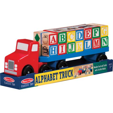 melissa and doug wooden trucks