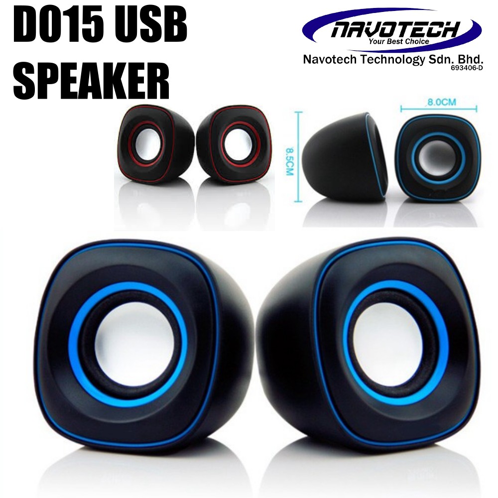 Sonixz MBOX YST1046 D015 USB 2.0 Mini Speaker Stereo Desktop/Laptop/PC Computer/Multimedia SPU-9919BL Speaker